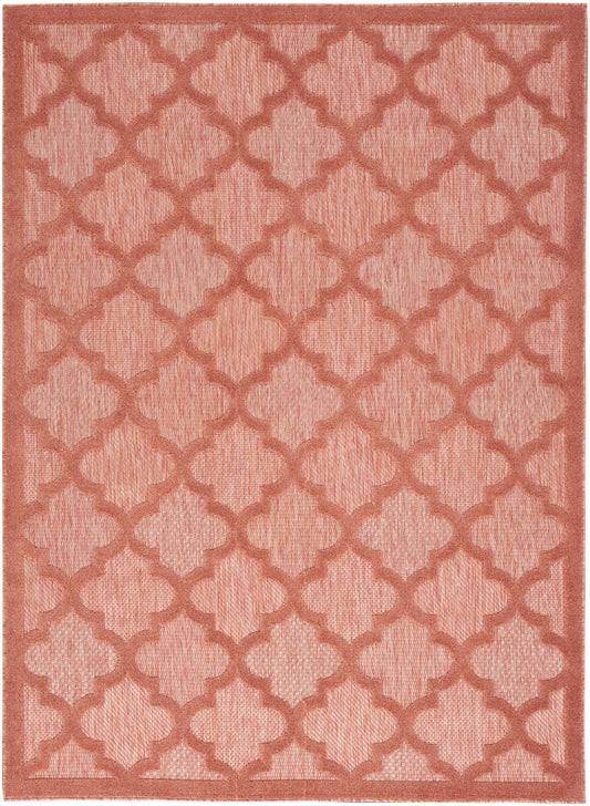 Nourison Easy Care 5' x 7' Coral Orange Modern Rug