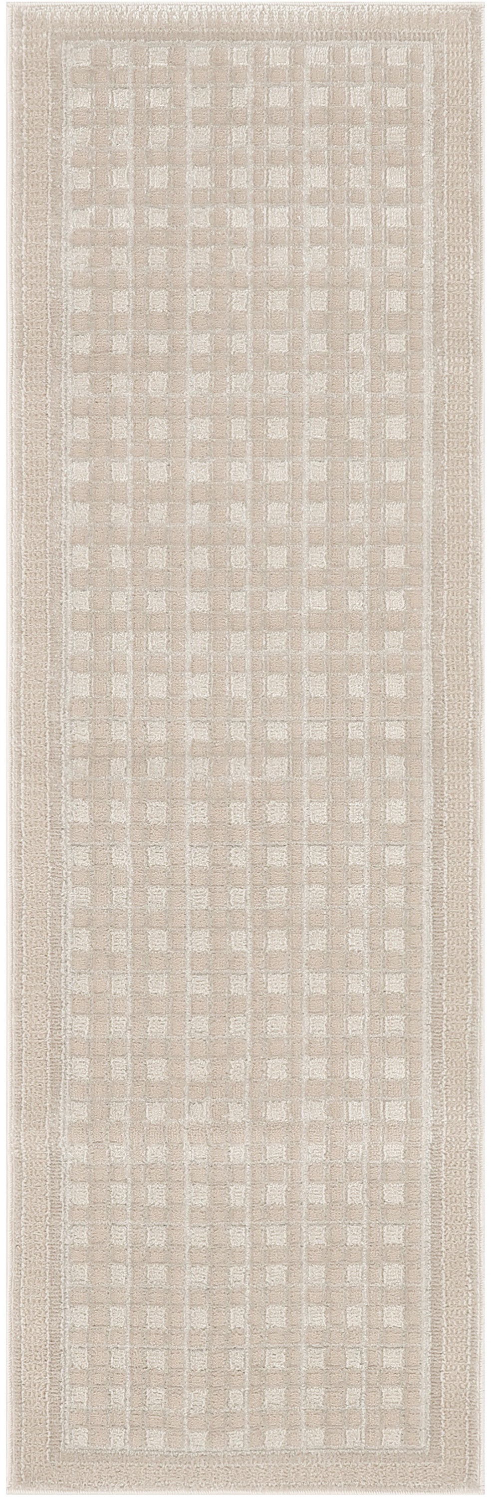 Nourison Nordic 2' x 6' Beige Modern Indoor Rug