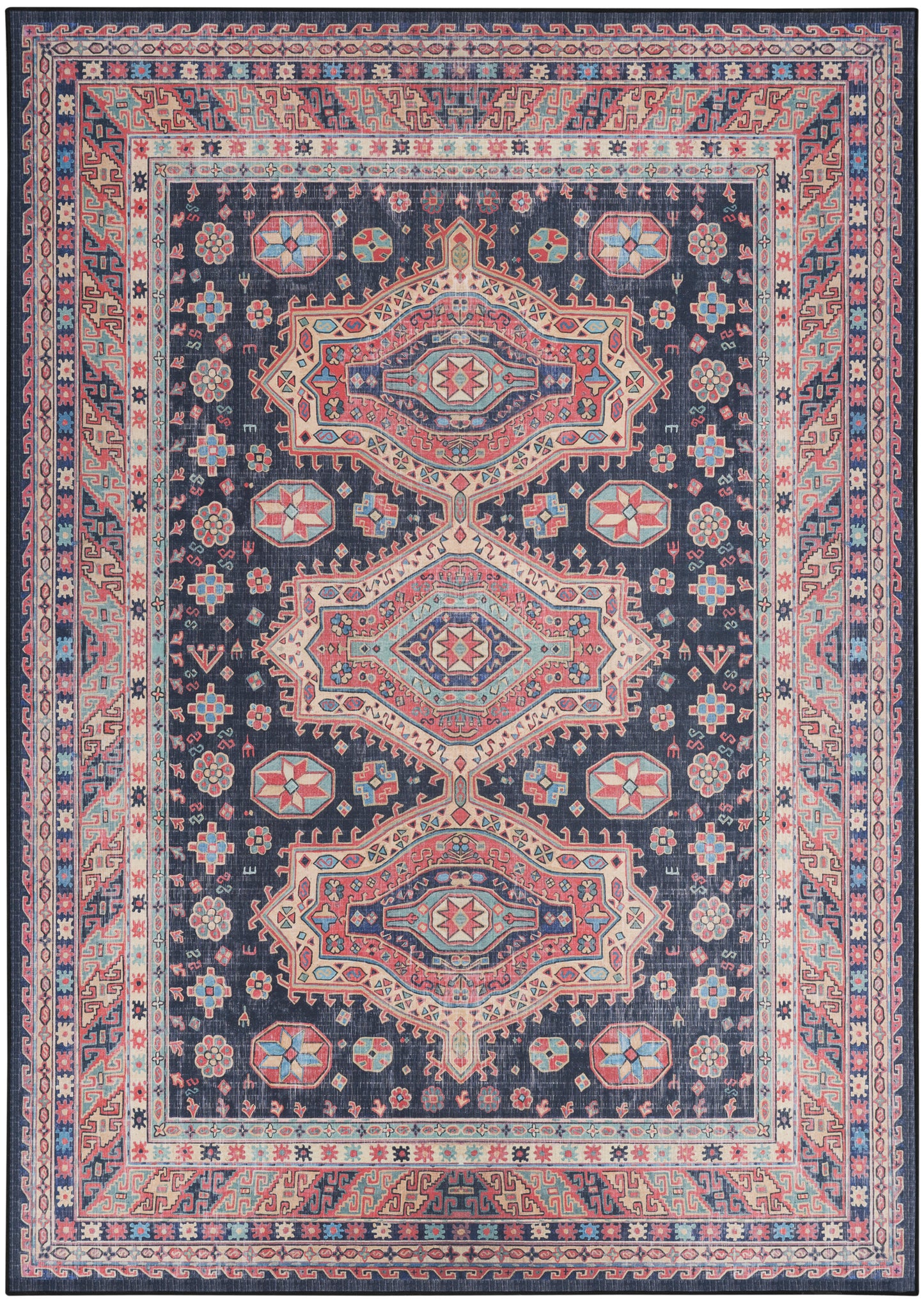 Nourison Vintage Home 6' x 9' Navy Bohemian Indoor Rug
