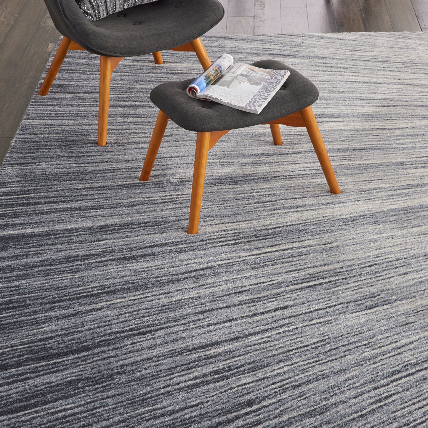 Nourison Moroccan Celebration 7'10" x 10'6" Blue/Grey Modern Indoor Rug