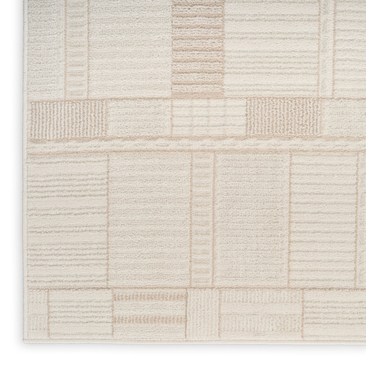 Nourison Nordic 5' x 7' Ivory Beige Modern Indoor Rug
