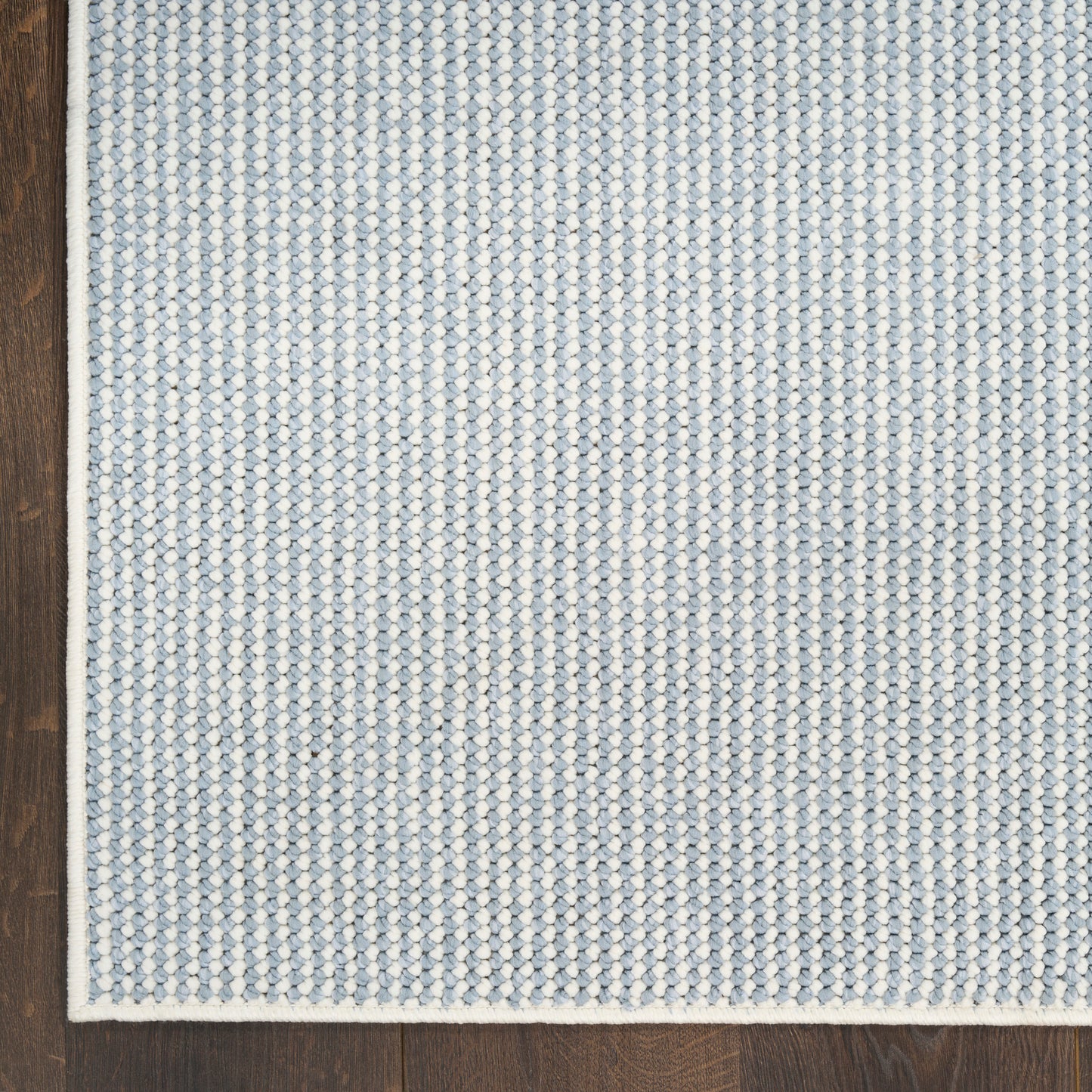 Nourison Natural Texture 2'3" x 7'6" Ivory Blue Farmhouse Indoor Rug