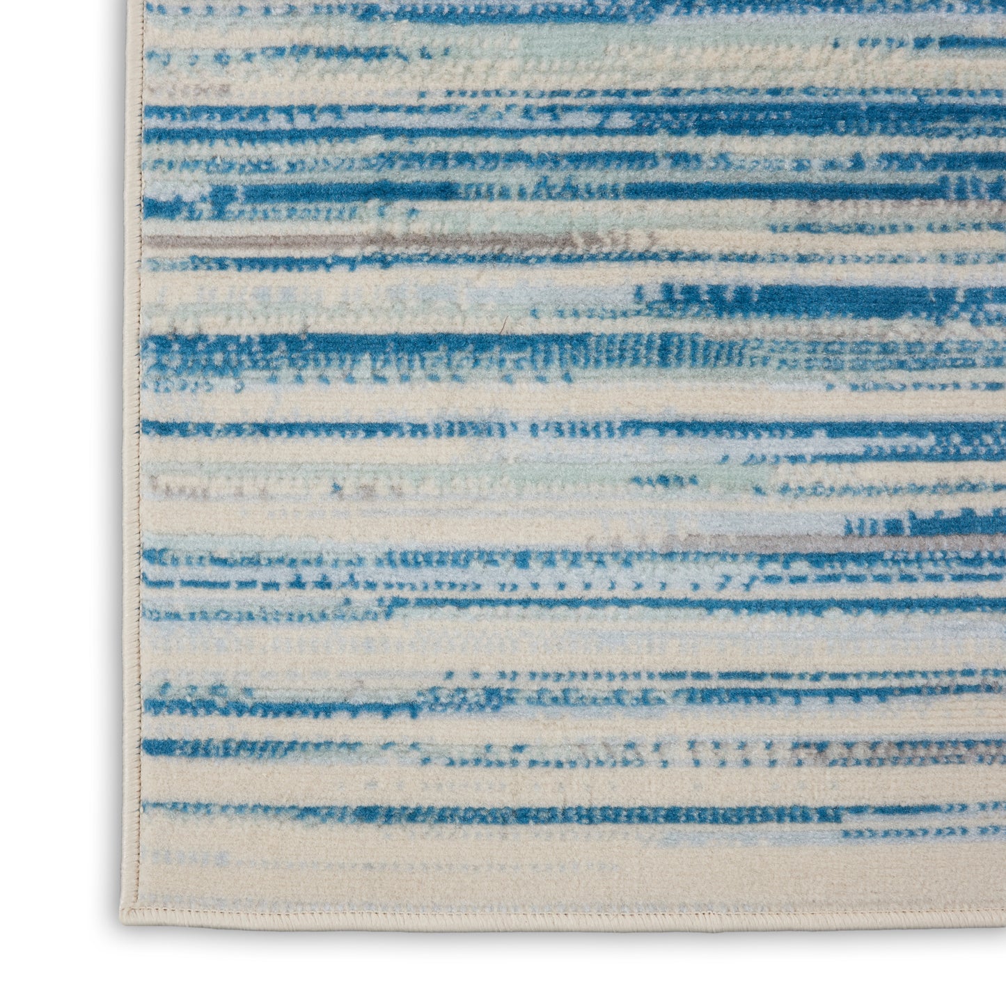 Nourison Jubilant 2' x 4' Blue Modern Indoor Rug