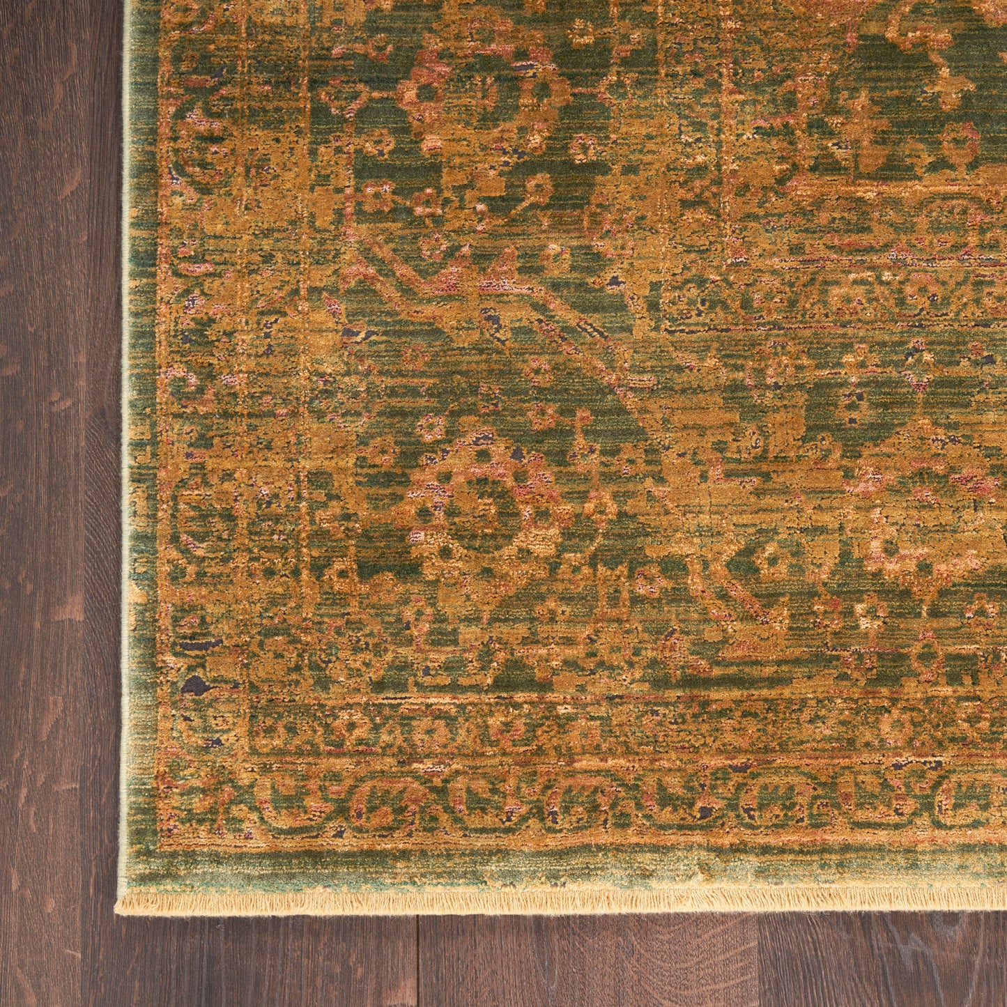 Nourison Luxurious 2' x 3' Olive Vintage Indoor Rug