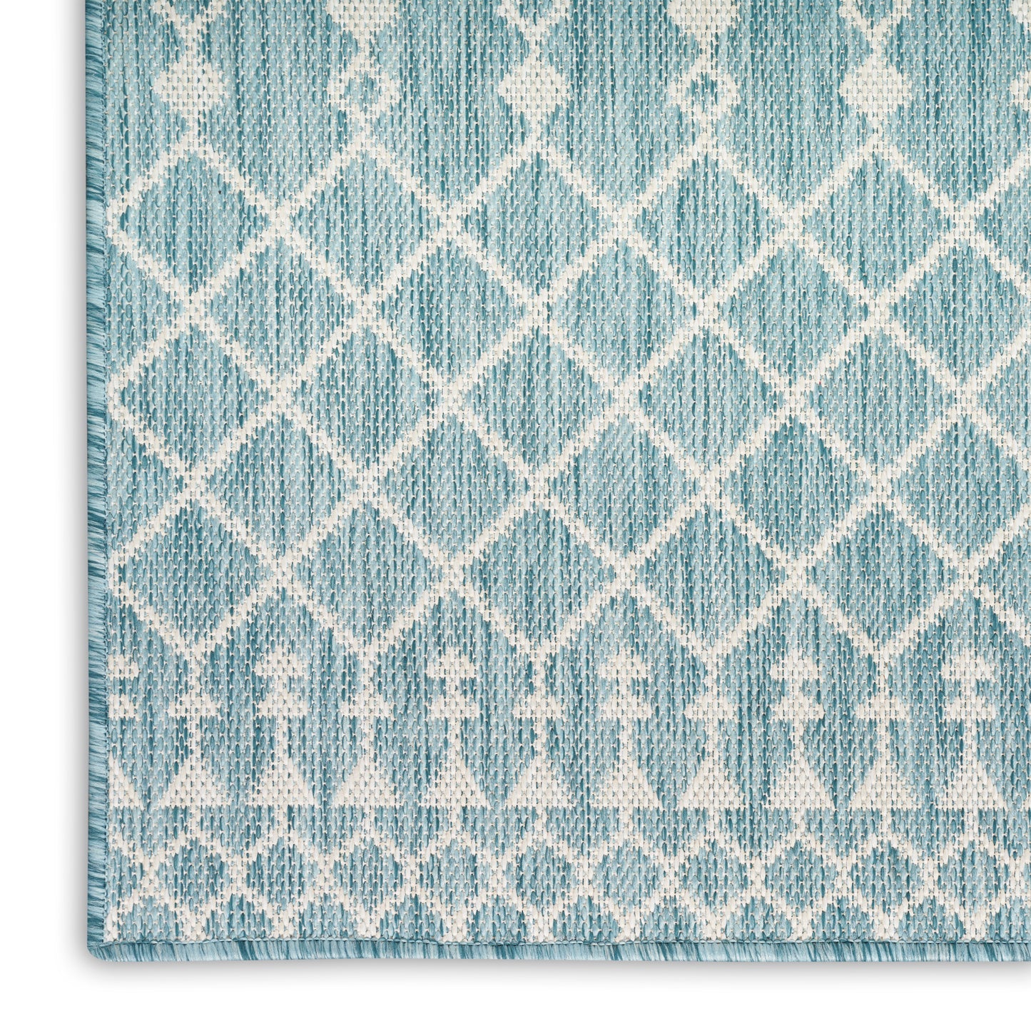Nourison Positano 9' x 12' Aqua Modern Rug
