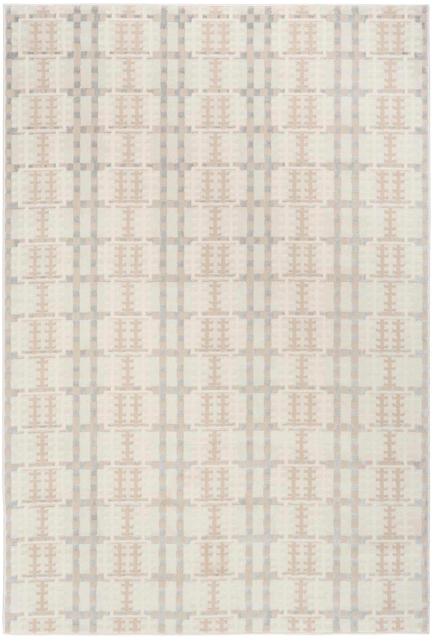 Nourison Nordic 4' x 6' Ivory Multicolor Modern Indoor Rug