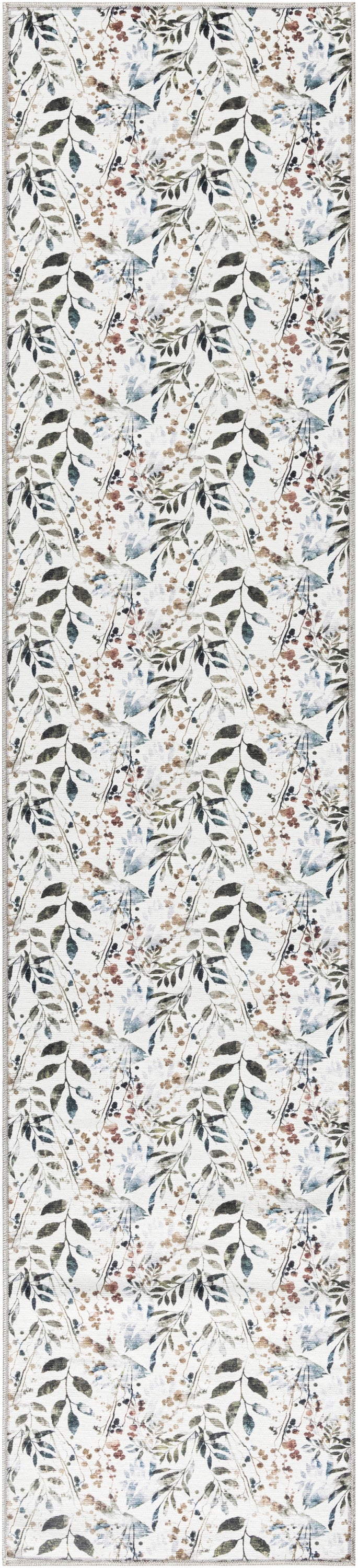 Nourison Nourison Washables 2'2" x 10' Ivory Multicolor Contemporary Indoor Rug
