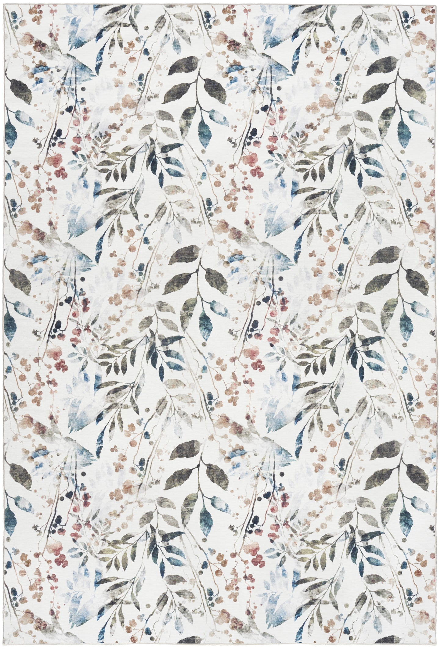 Nourison Nourison Washables 4' x 6' Ivory Multicolor Contemporary Indoor Rug