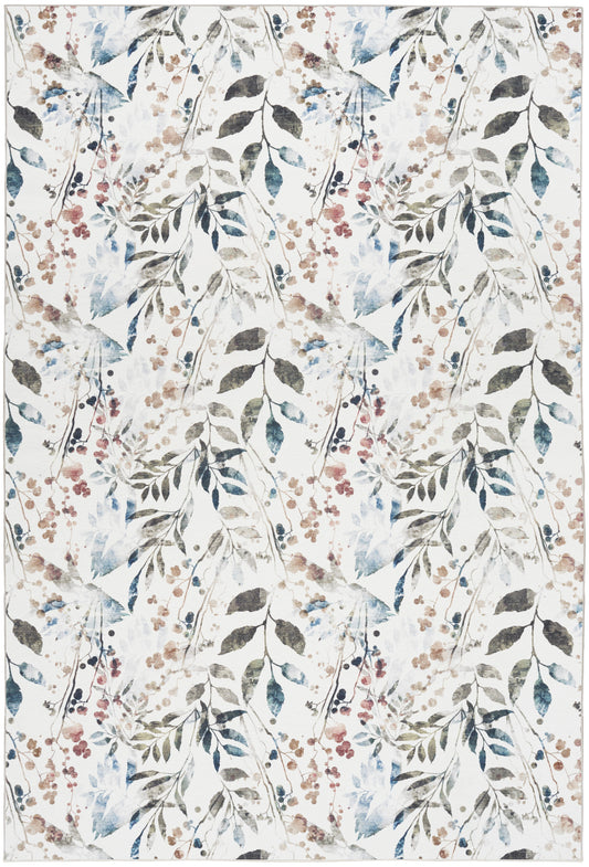 Nourison Nourison Washables 4' x 6' Ivory Multicolor Contemporary Indoor Rug