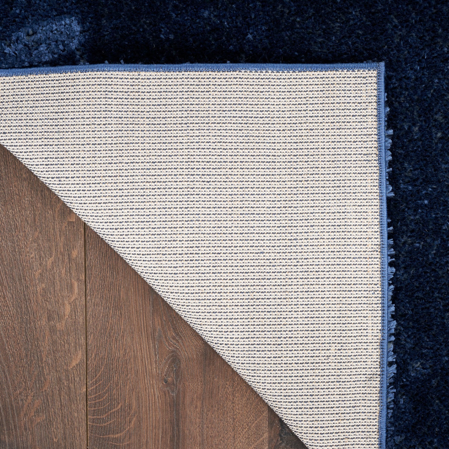 Nourison Pacific Shag 5'3" x 7'3" Navy Shag Indoor Rug