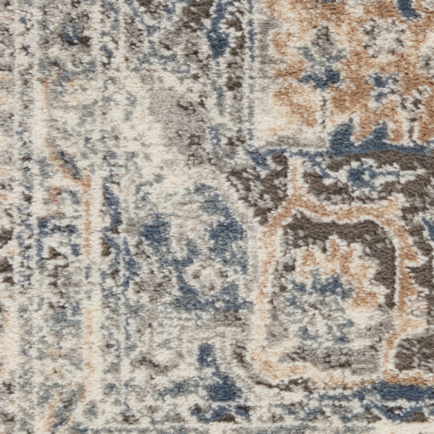 Nourison Quarry 8'10" x 11'10" Grey/Ivory Vintage Indoor Rug