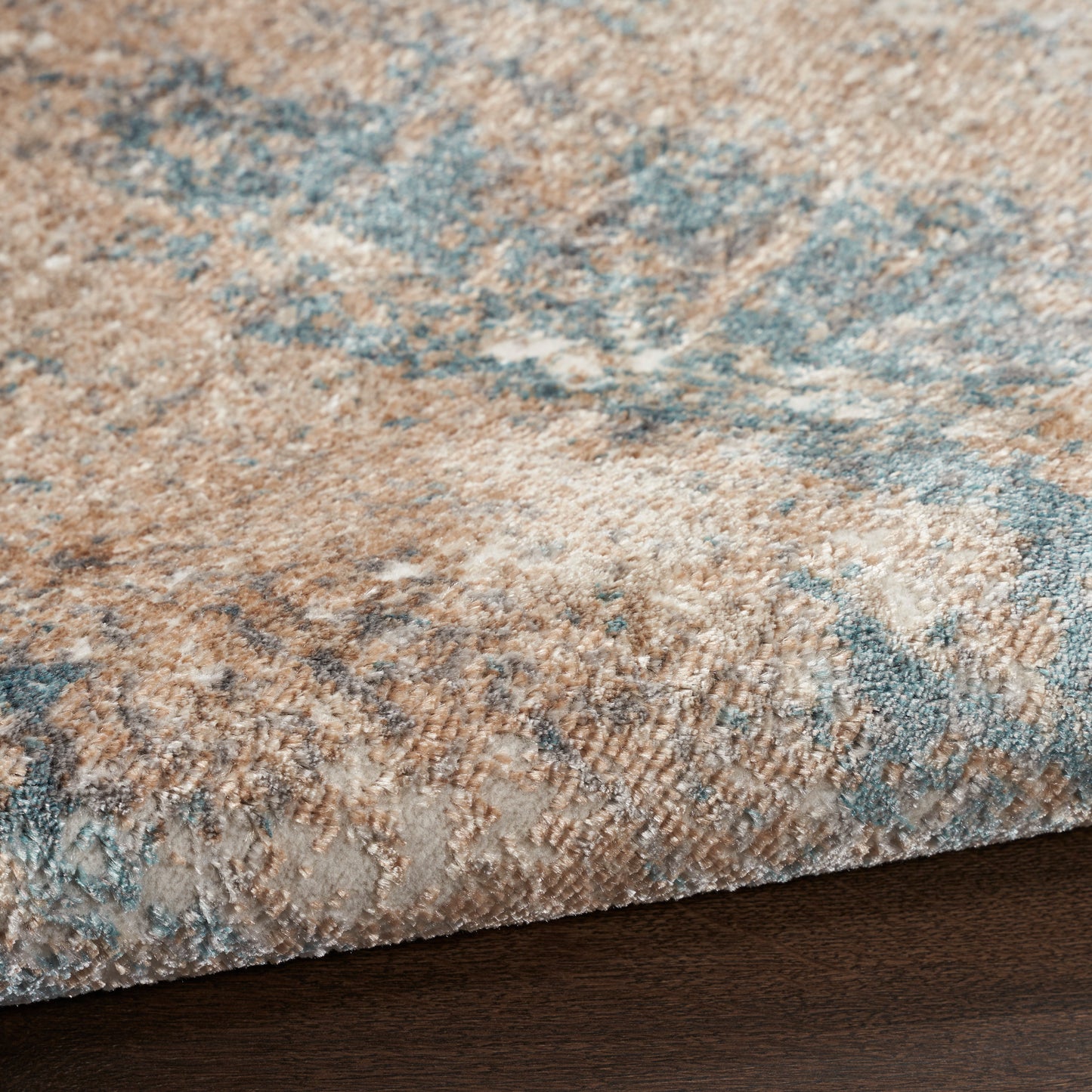 Nourison Glitz 3'11" x 5'11" Taupe/Multi Modern Indoor Rug
