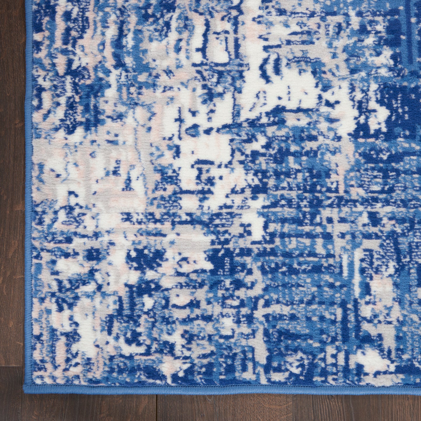Nourison Whimsicle 3' x 5' Blue Ivory Modern Indoor Rug