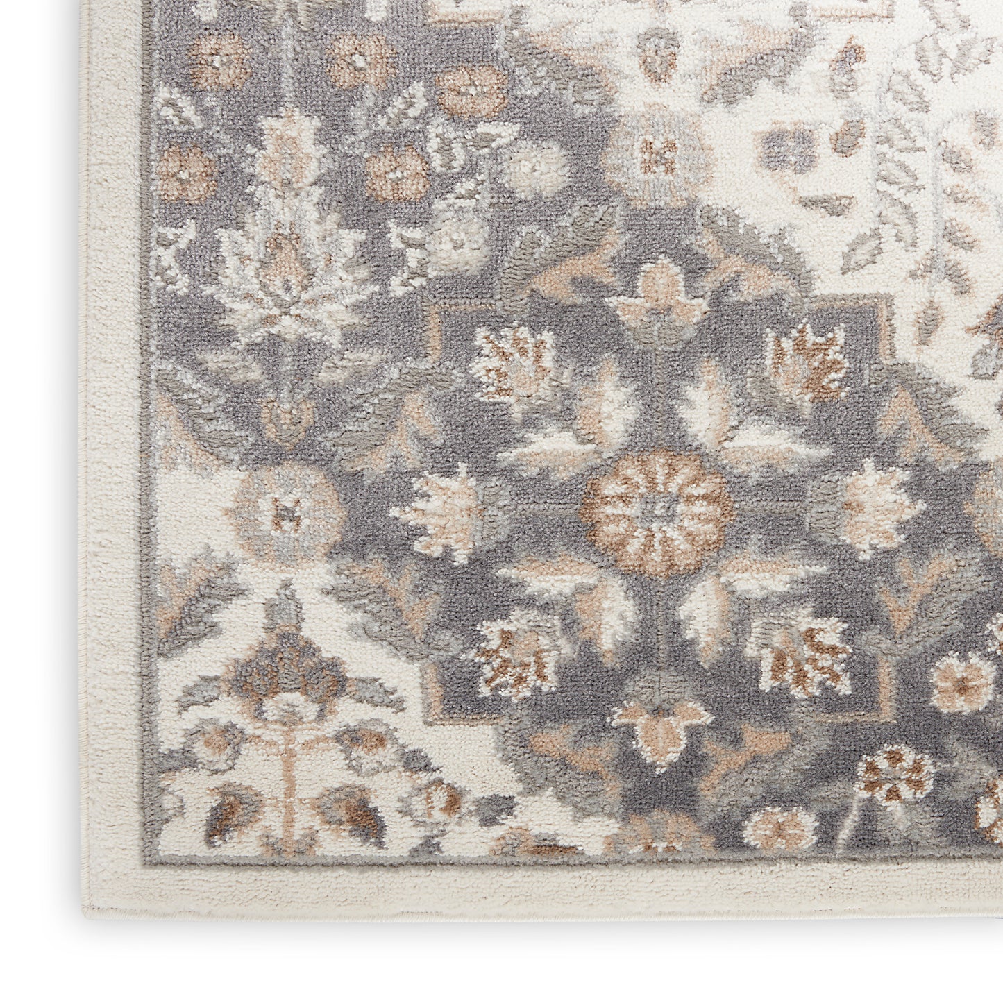 Nourison Elation 2' x 3' Ivory Grey Transitional Indoor Rug