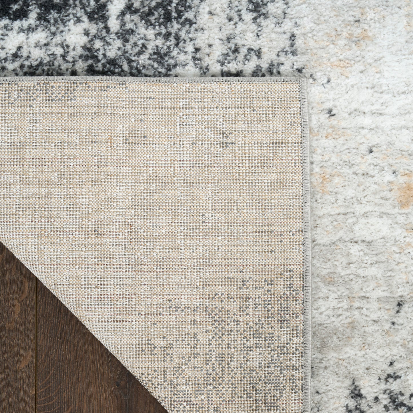 Nourison Dekor 7'10" x 9'10" Grey Charcoal Modern Indoor Rug