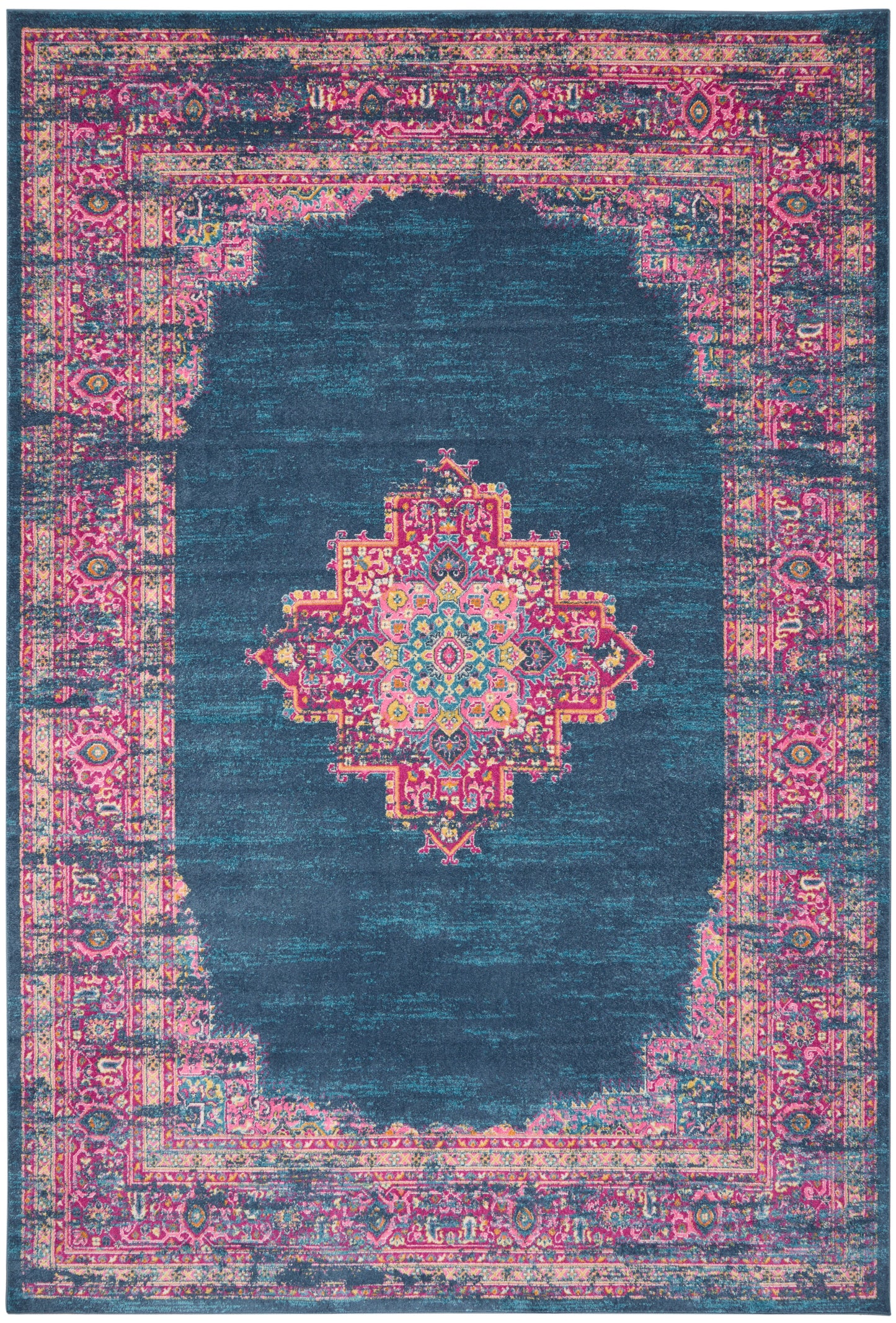 Nourison Passion 12' x 18' Blue Bohemian Indoor Rug