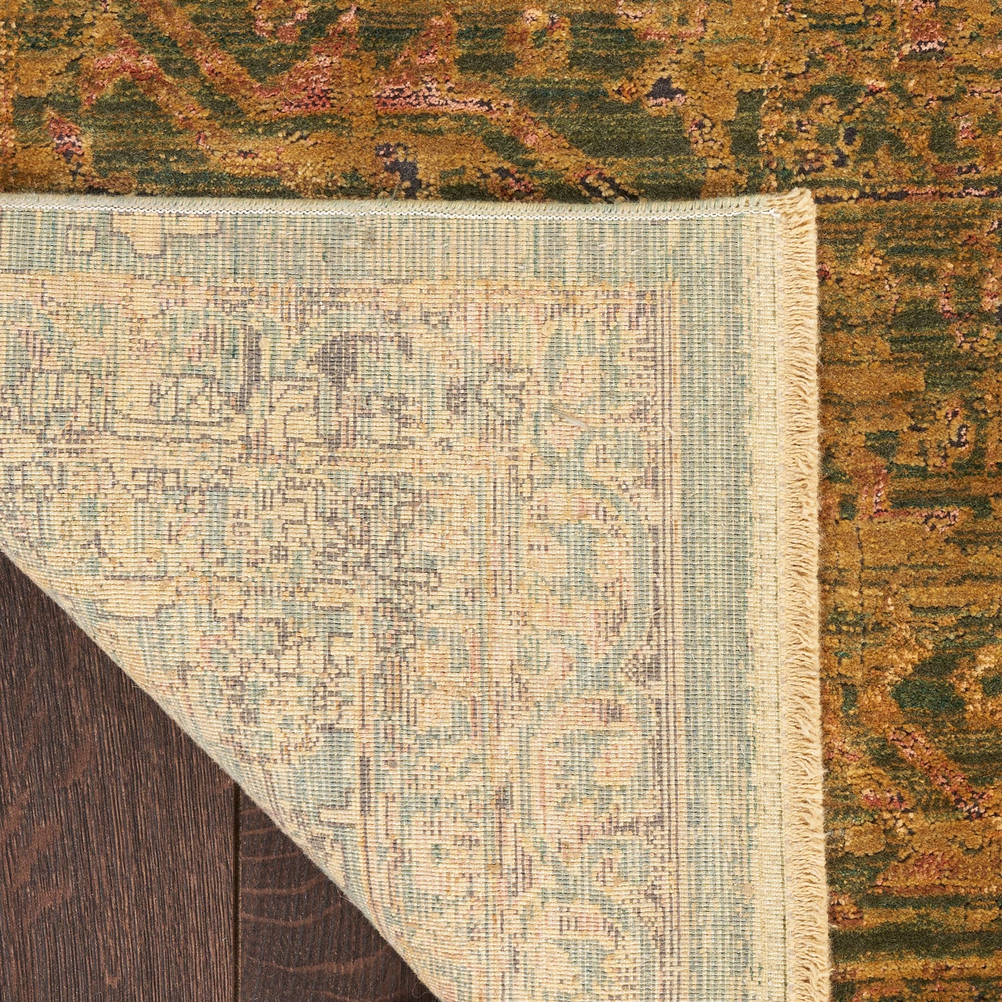 Nourison Luxurious 2' x 3' Olive Vintage Indoor Rug
