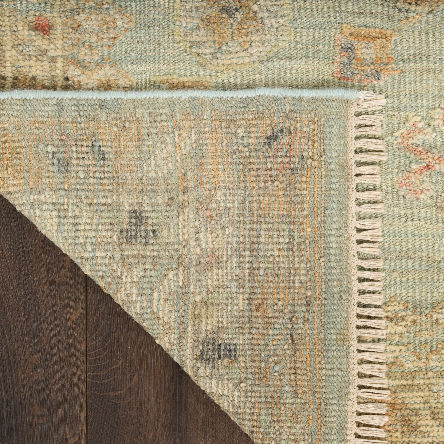 Nourison Heritage Vine 10' x 14' Light Blue Vintage Indoor Rug