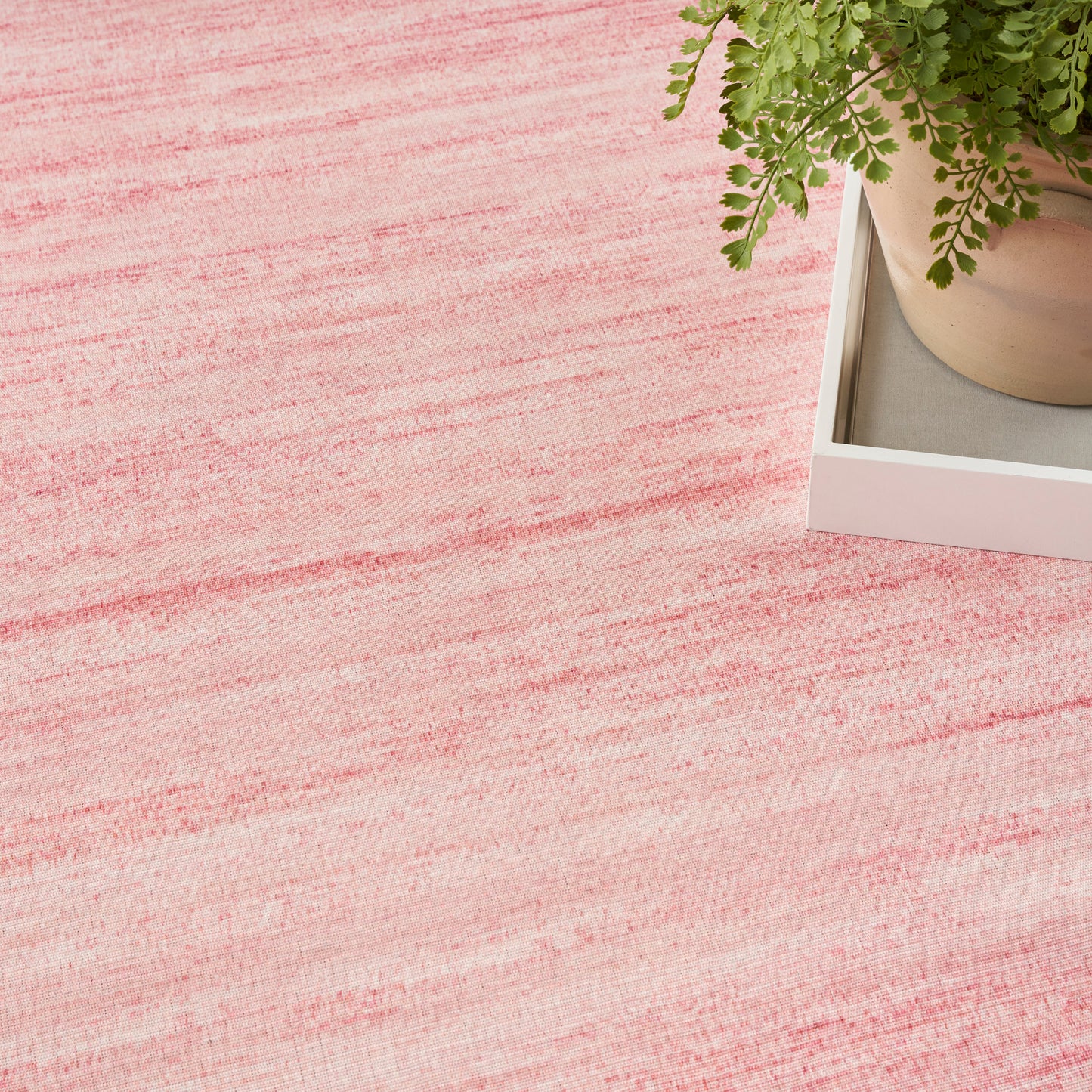 Nourison Washable Essentials 9'2" x 12' Pink Modern Indoor Rug