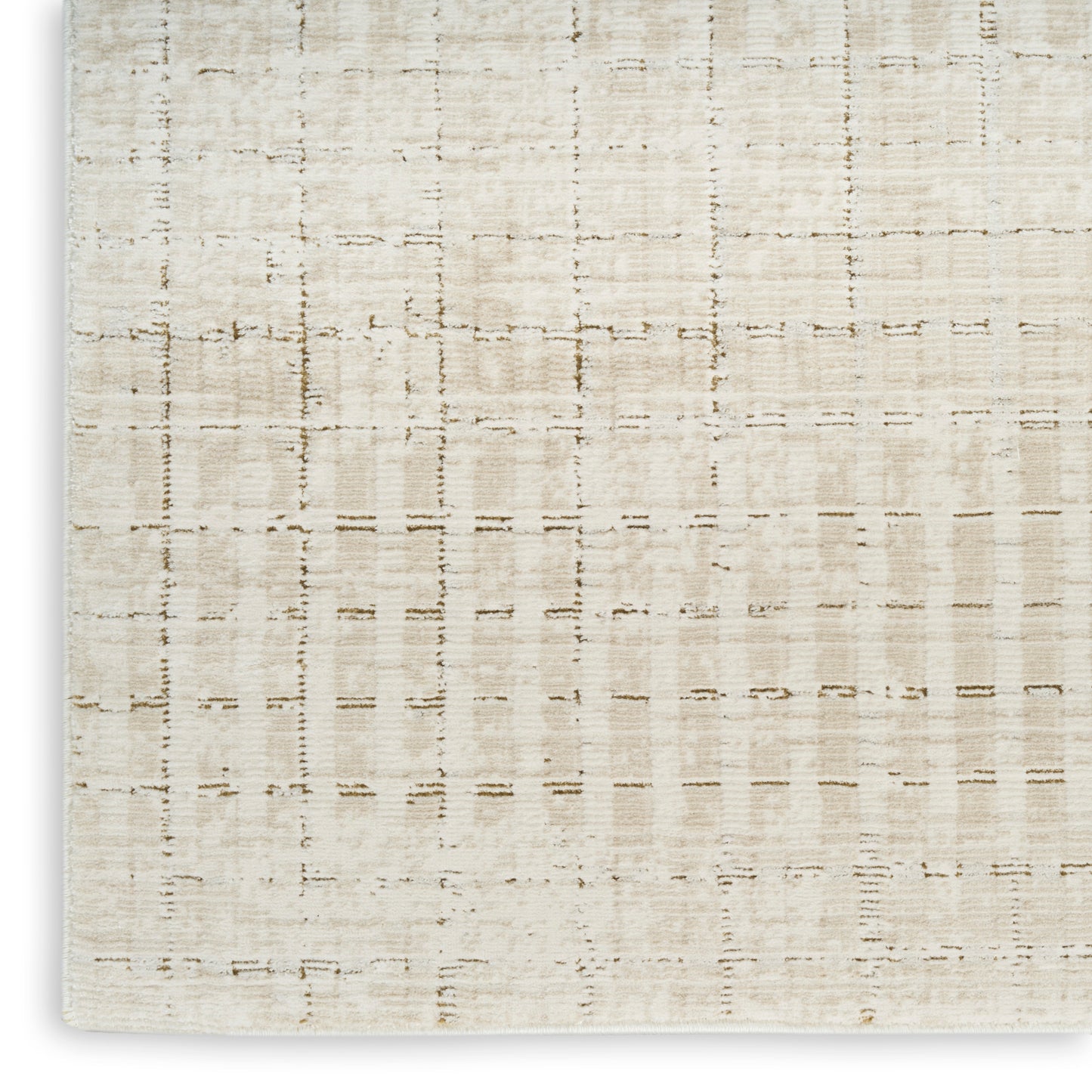 DKNY Grand Street 9' x 12' Ivory Beige Modern Indoor Rug