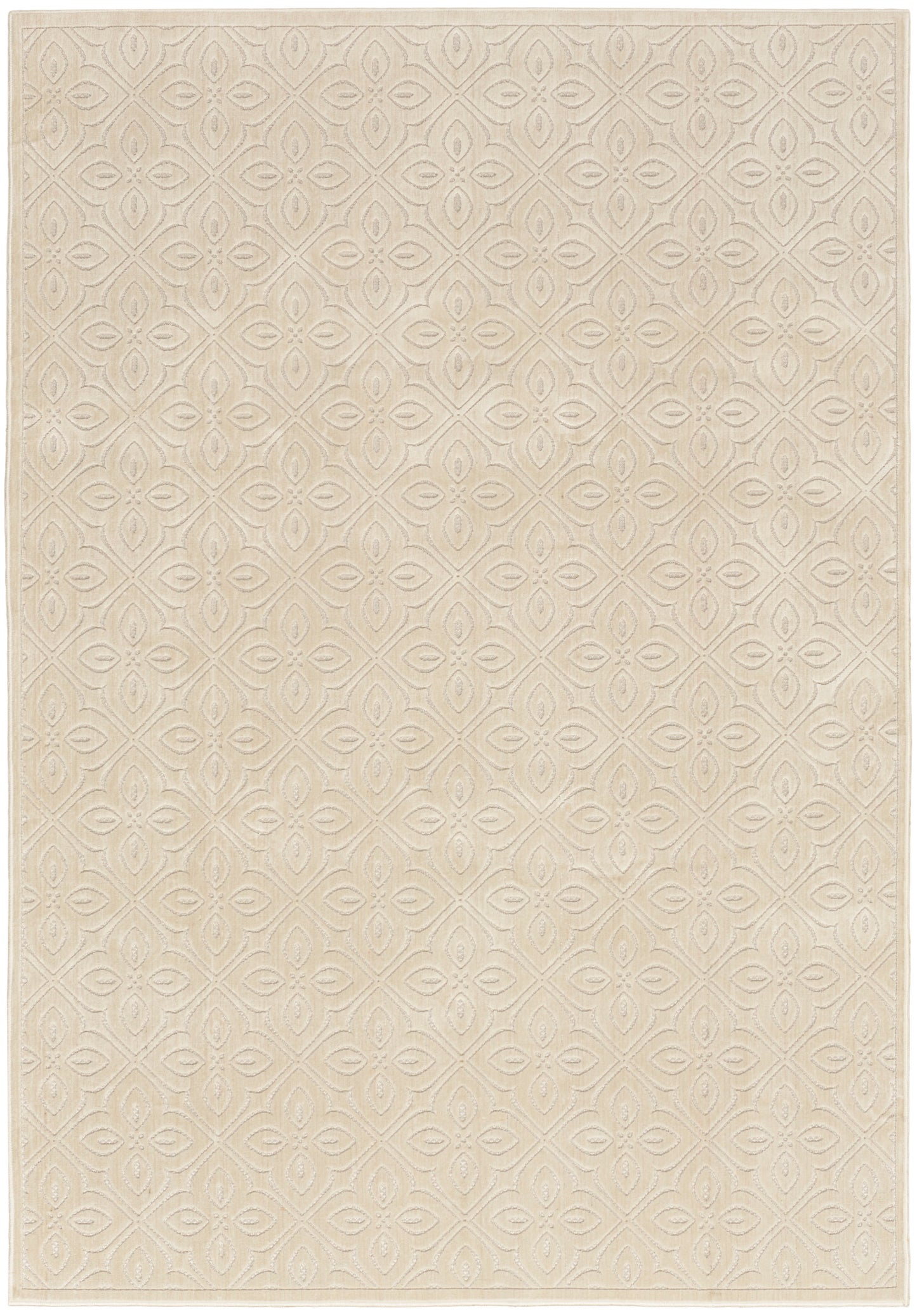 Nourison Washable Charm 6' x 9' Ivory Contemporary Indoor Rug