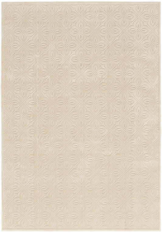 Nourison Washable Charm 6' x 9' Ivory Contemporary Indoor Rug