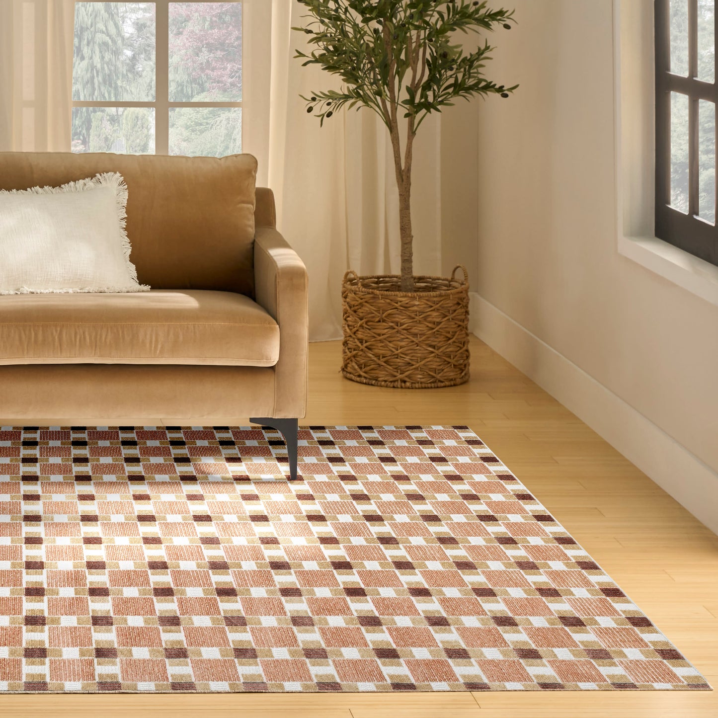 Nourison Nordic 8' x 10' Rust Modern Indoor Rug