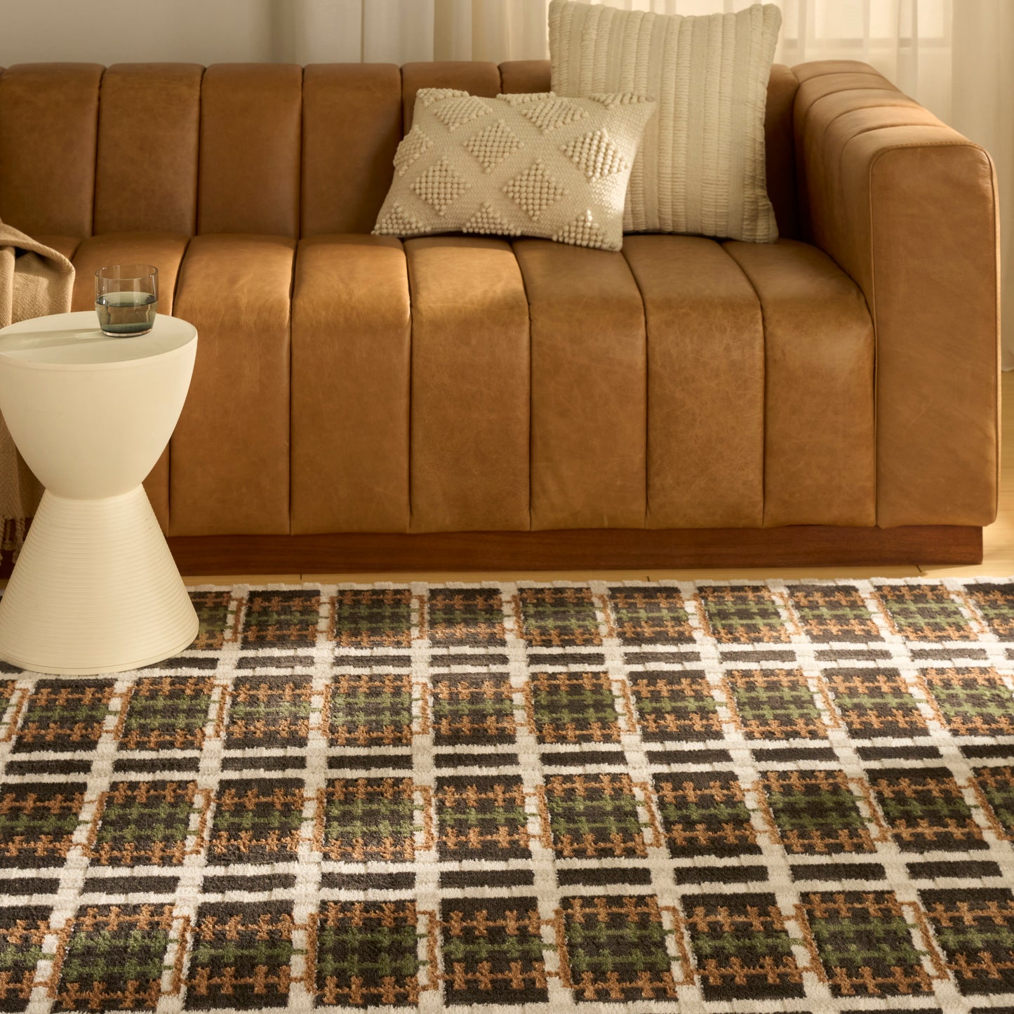 Nourison Nordic 5' x 7' Charcoal Multicolor Modern Indoor Rug
