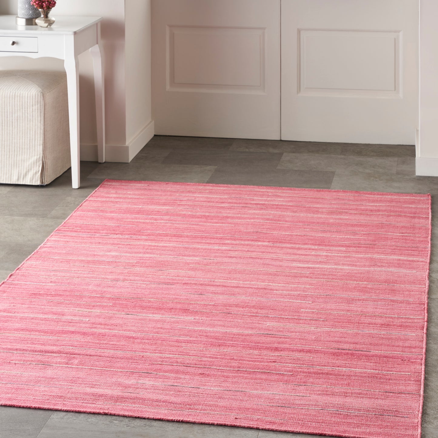 Nourison Interweave 5'3" x 7'3" Rose Modern Indoor Rug