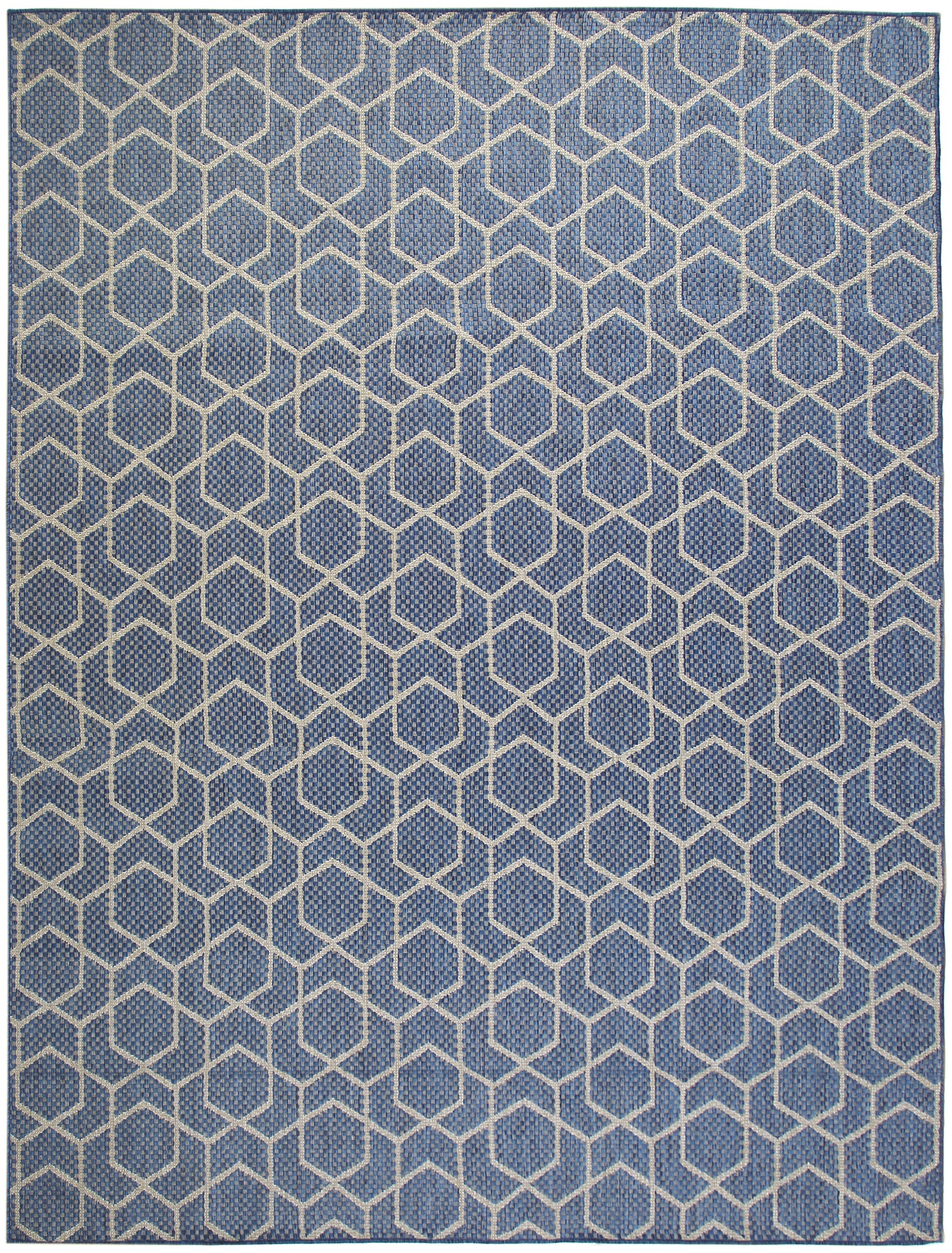 Nourison Horizon Indoor/Outdoor 9' x 12' Denim Modern Rug