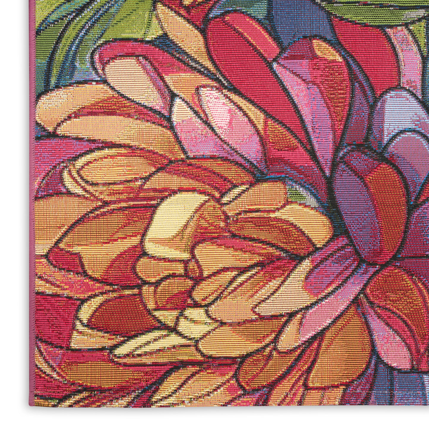 Nourison Color Splash 5'3" x 7'3" Multicolor Outdoor Rug