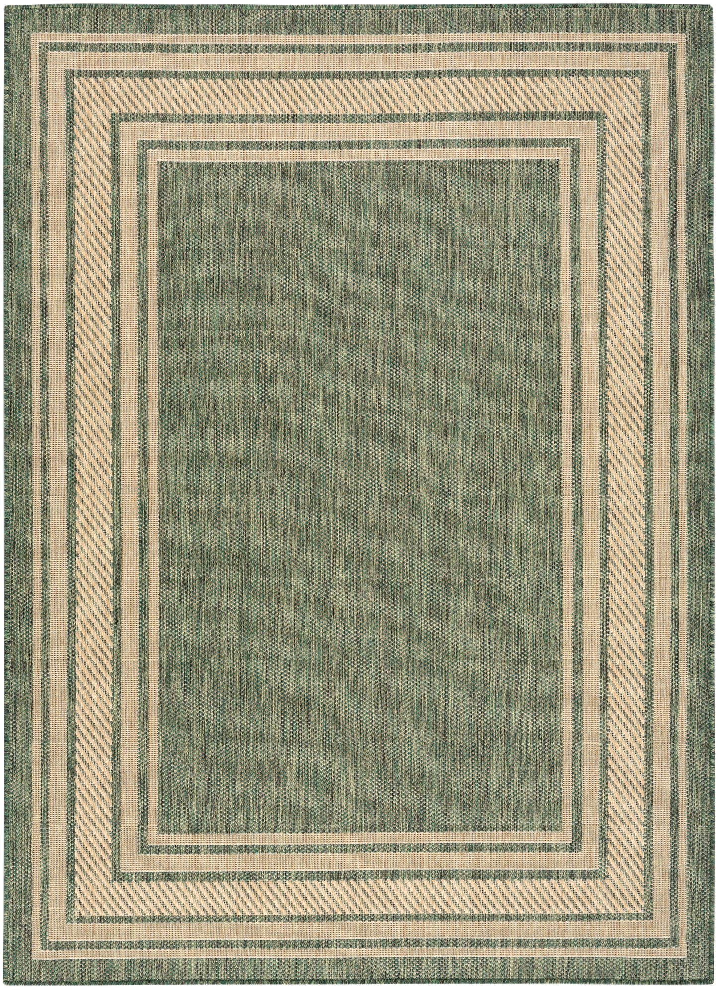 Nourison Horizon Indoor/Outdoor 4' x 6' Green Modern Rug