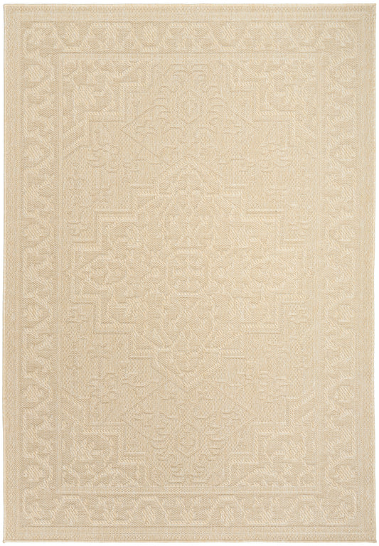 Nourison Tulum 6' x 9' Cream Outdoor Rug