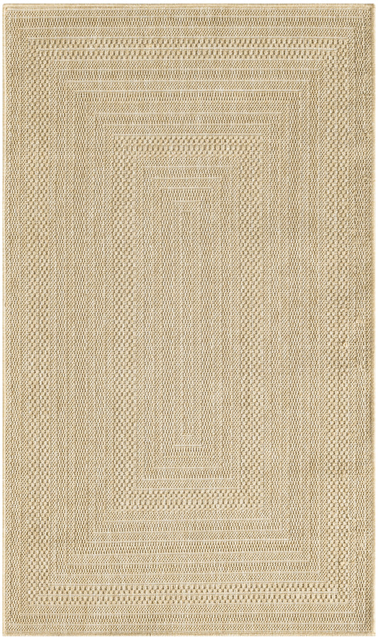 Nourison Tulum 3' x 5' Taupe Ivory Outdoor Rug