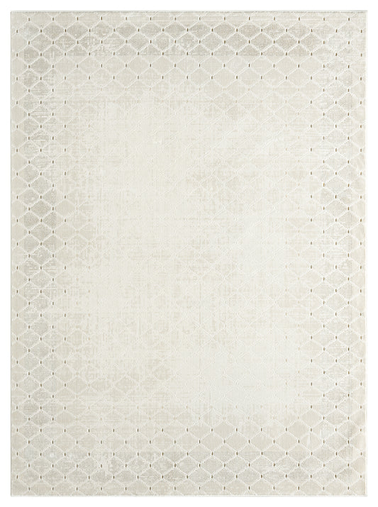 DKNY Grand Street 5'3" x 7'3" Ivory Modern Indoor Rug
