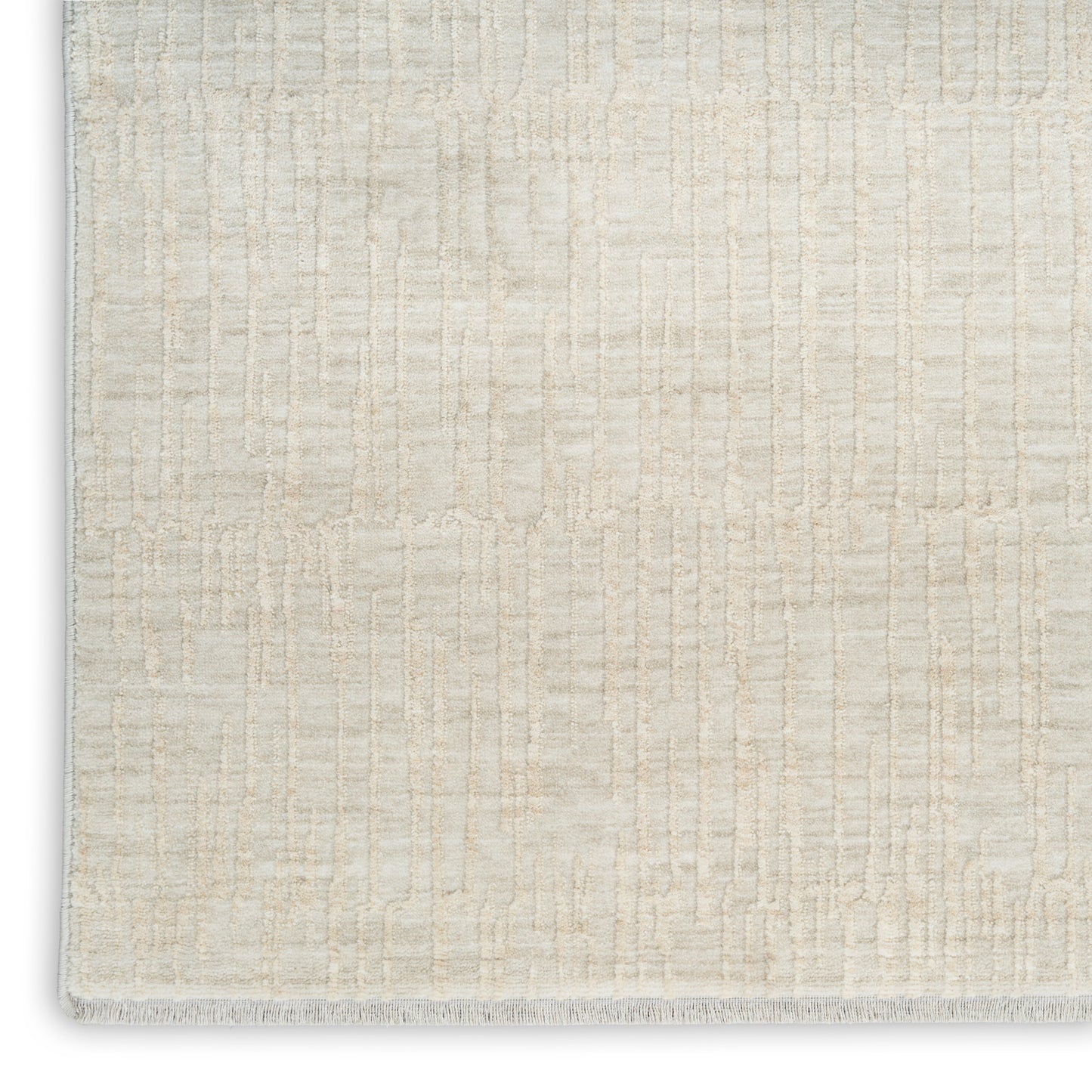 Calvin Klein CK079 Notes 3'11" x 5'11" Silver Ivory Modern Indoor Rug