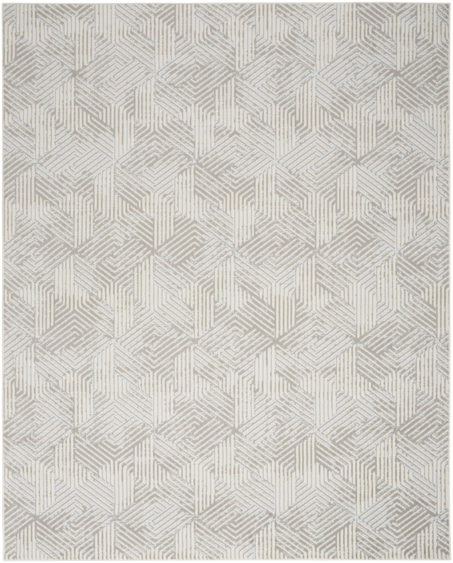 Nourison Grafix 7' x 10' Grey Modern Indoor Rug