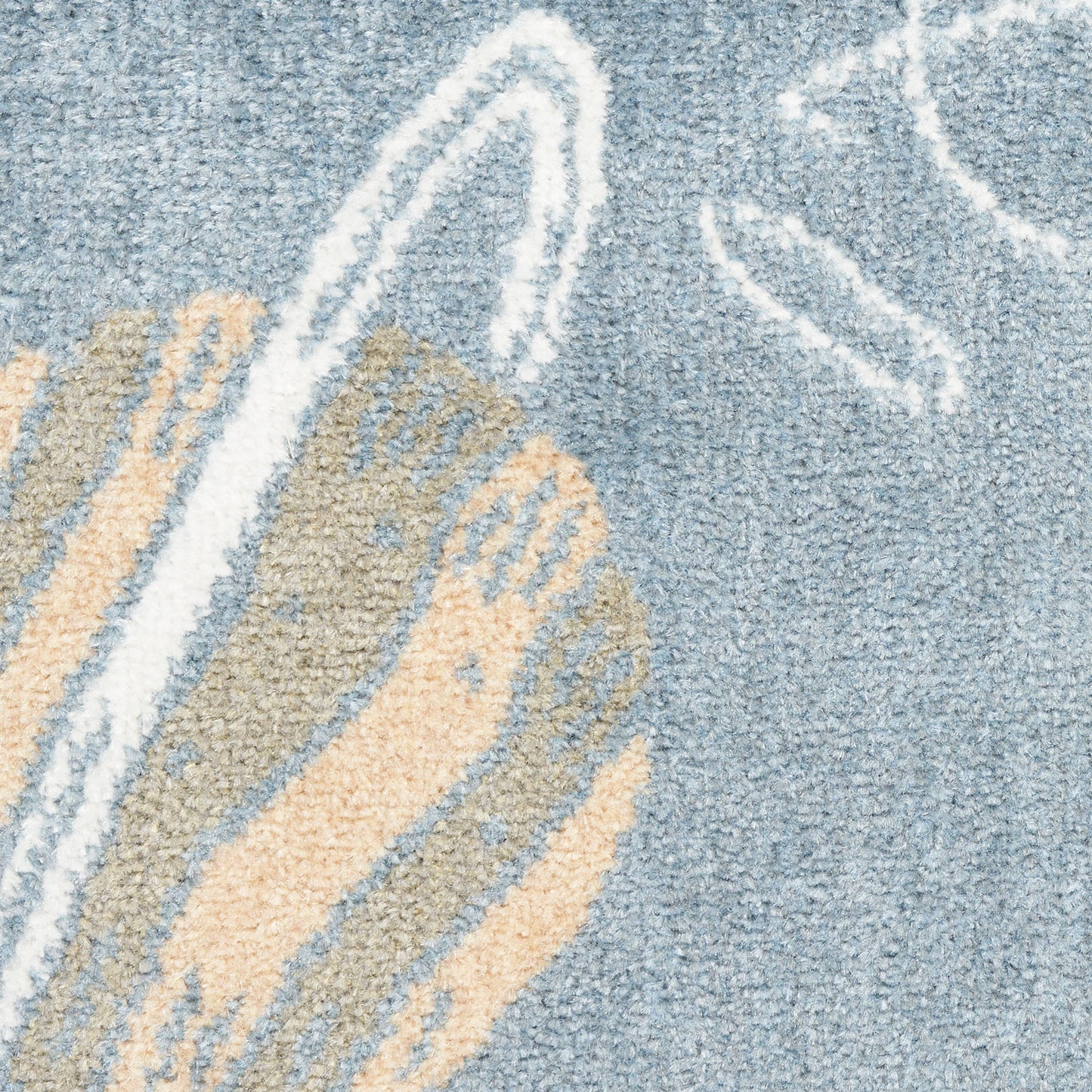 Nourison Astra Machine Washable 3'3" x 5' Blue Multicolor Kids Indoor Rug