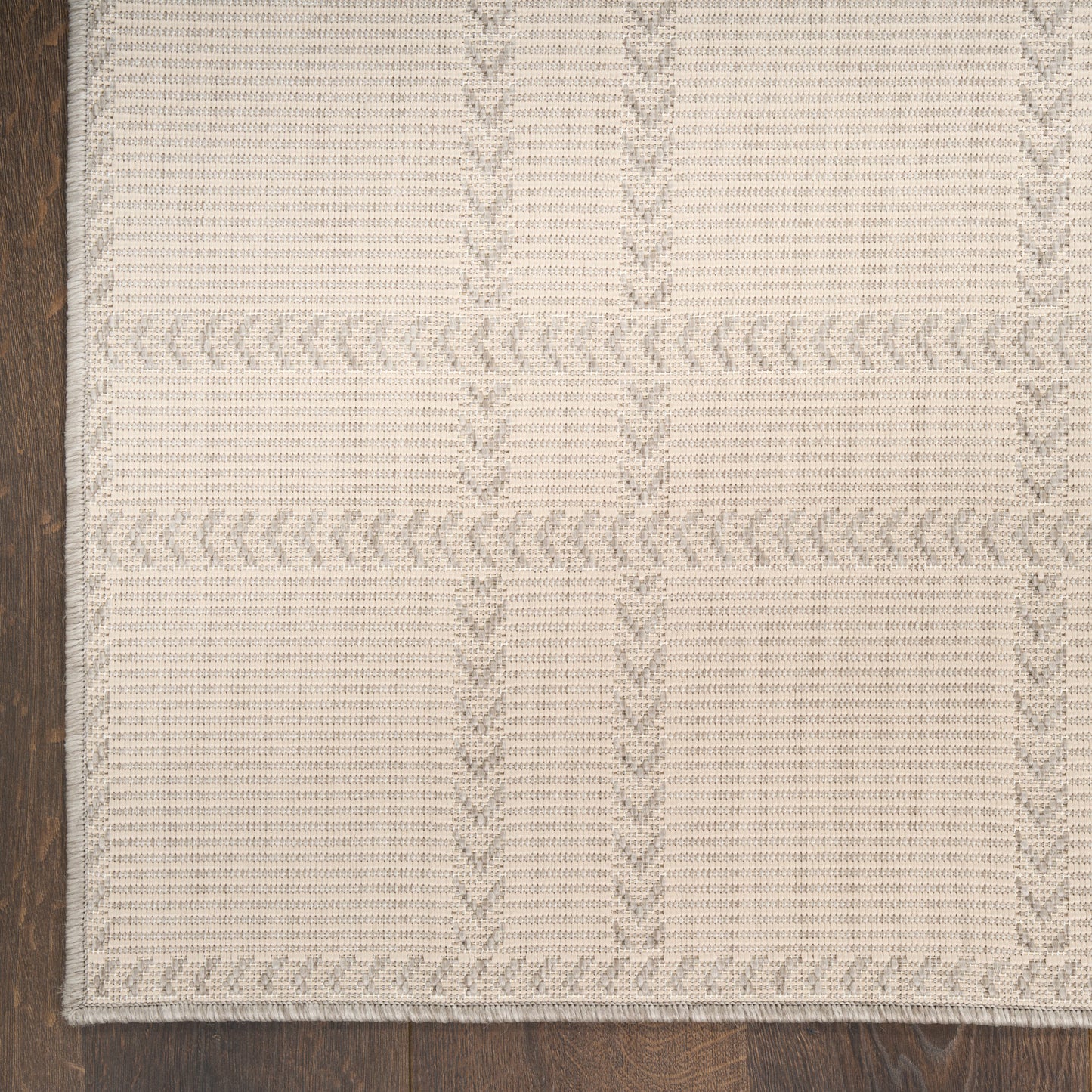 Nourison Horizon Indoor/Outdoor 4' x 6' Grey Modern Rug