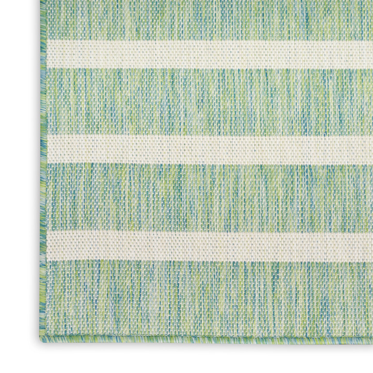 Nourison Positano 2'2" x 8' Blue Green Ivory Modern Rug