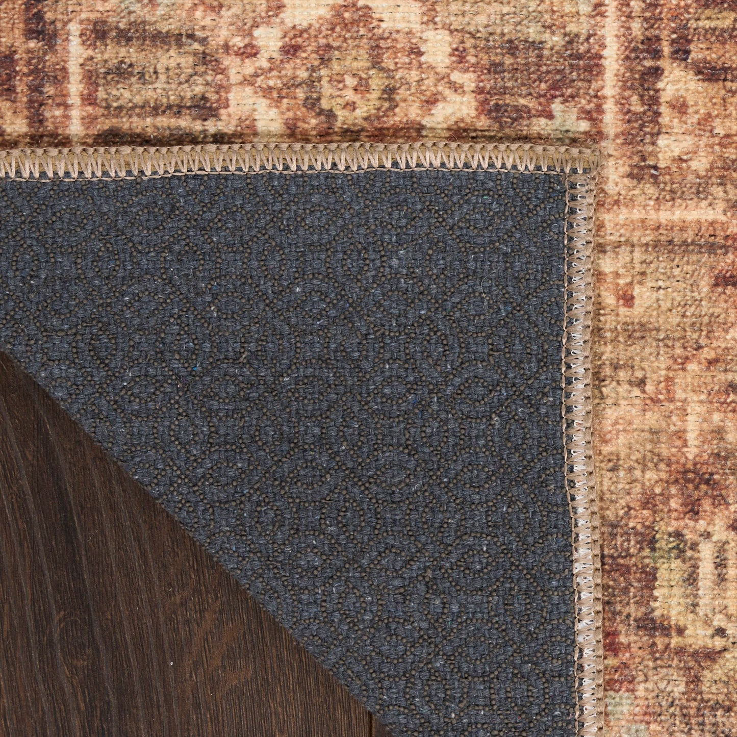 Nourison Vintage Washables 7'10" x 9'10" Gold Vintage Indoor Rug
