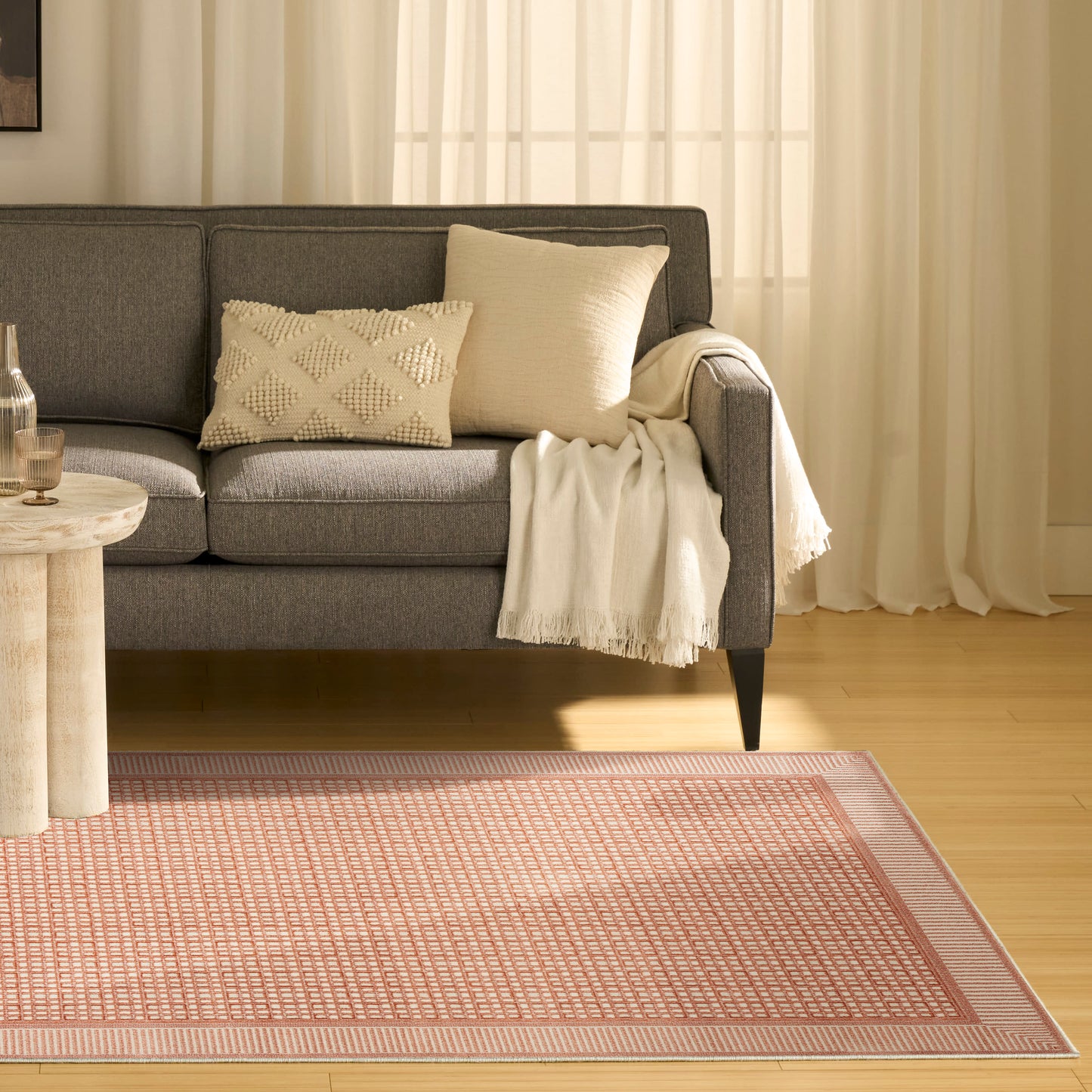 Nourison Nordic 5' x 7' Brick Ivory Modern Indoor Rug
