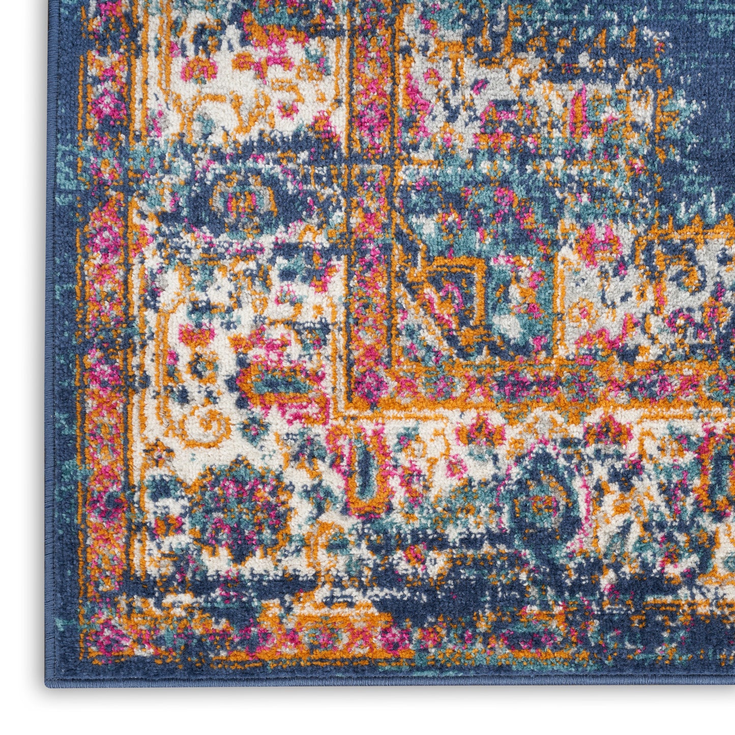 Nourison Passion 2'2" x 10' Navy Vintage Indoor Rug