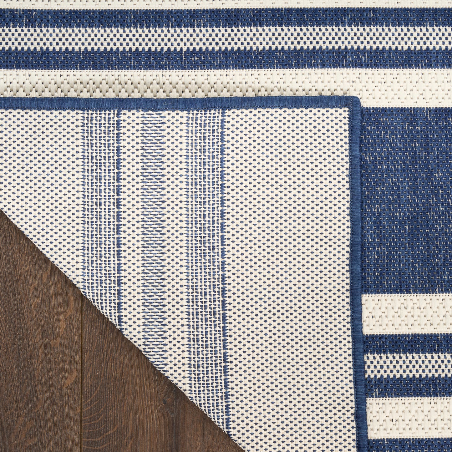 Nourison Horizon Indoor/Outdoor 5' x 7' Navy Modern Rug