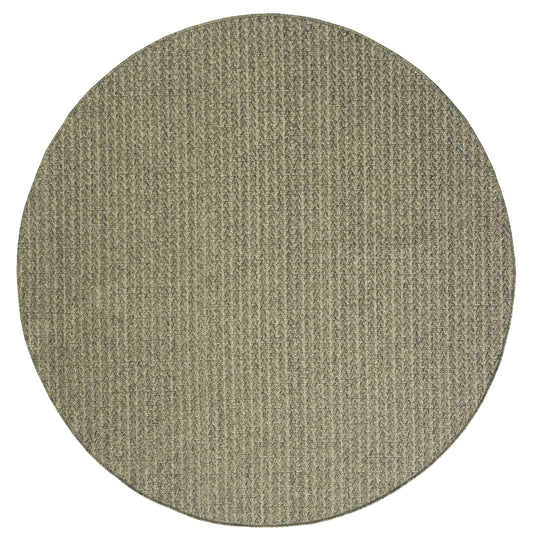 Nourison Tulum 8' x Round Olive Outdoor Rug