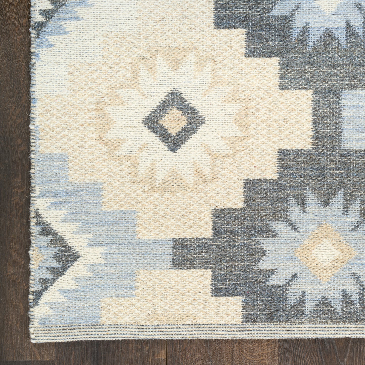 Nourison Copenhagen 5' x 7' Ivory Navy Modern Indoor Rug