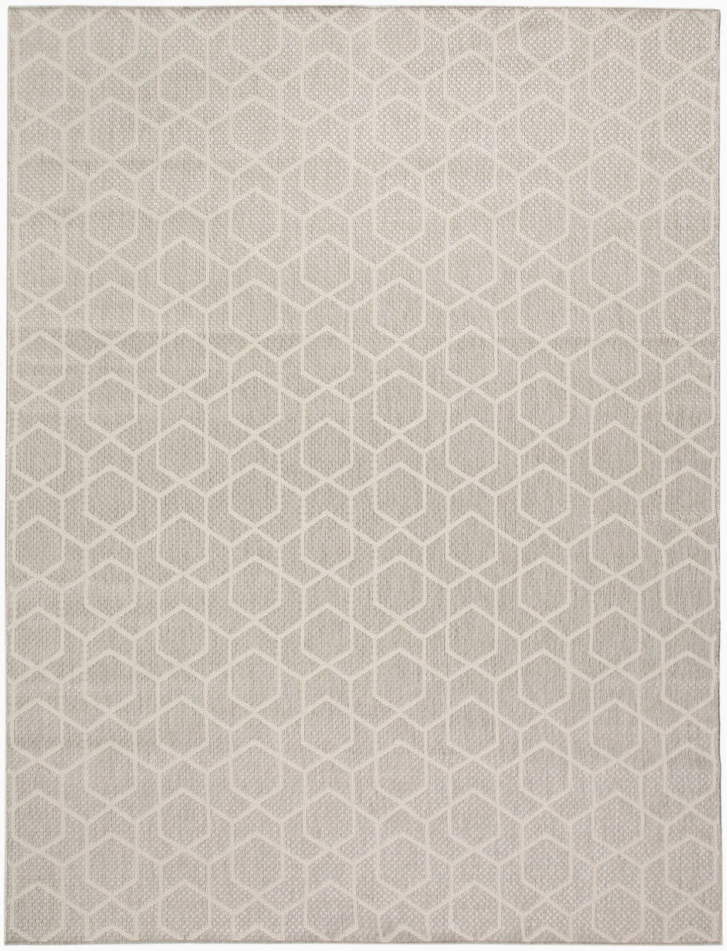 Nourison Horizon Indoor/Outdoor 8' x 10' Grey Modern Rug