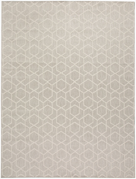 Nourison Horizon Indoor/Outdoor 8' x 10' Grey Modern Rug