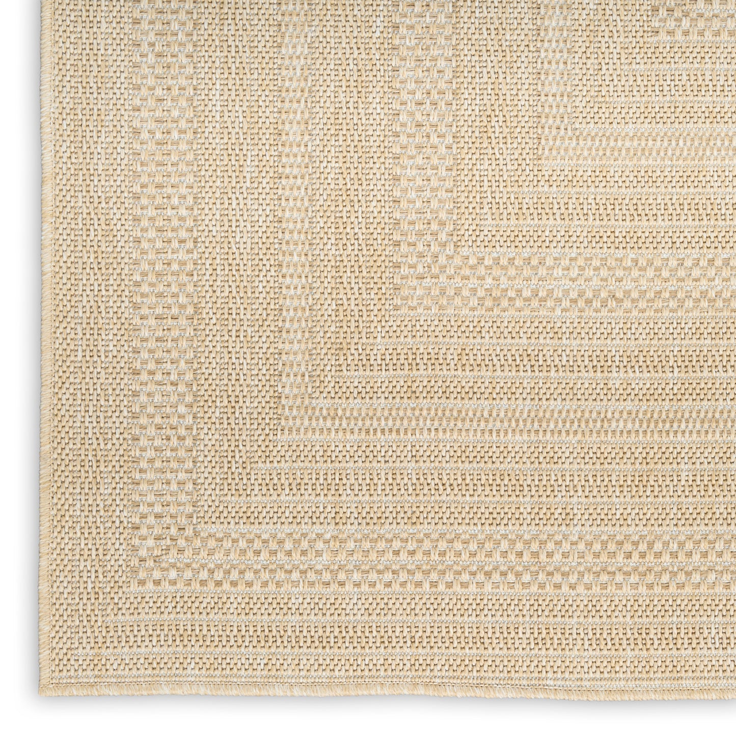 Nourison Tulum 2'2" x 10' Cream Outdoor Rug