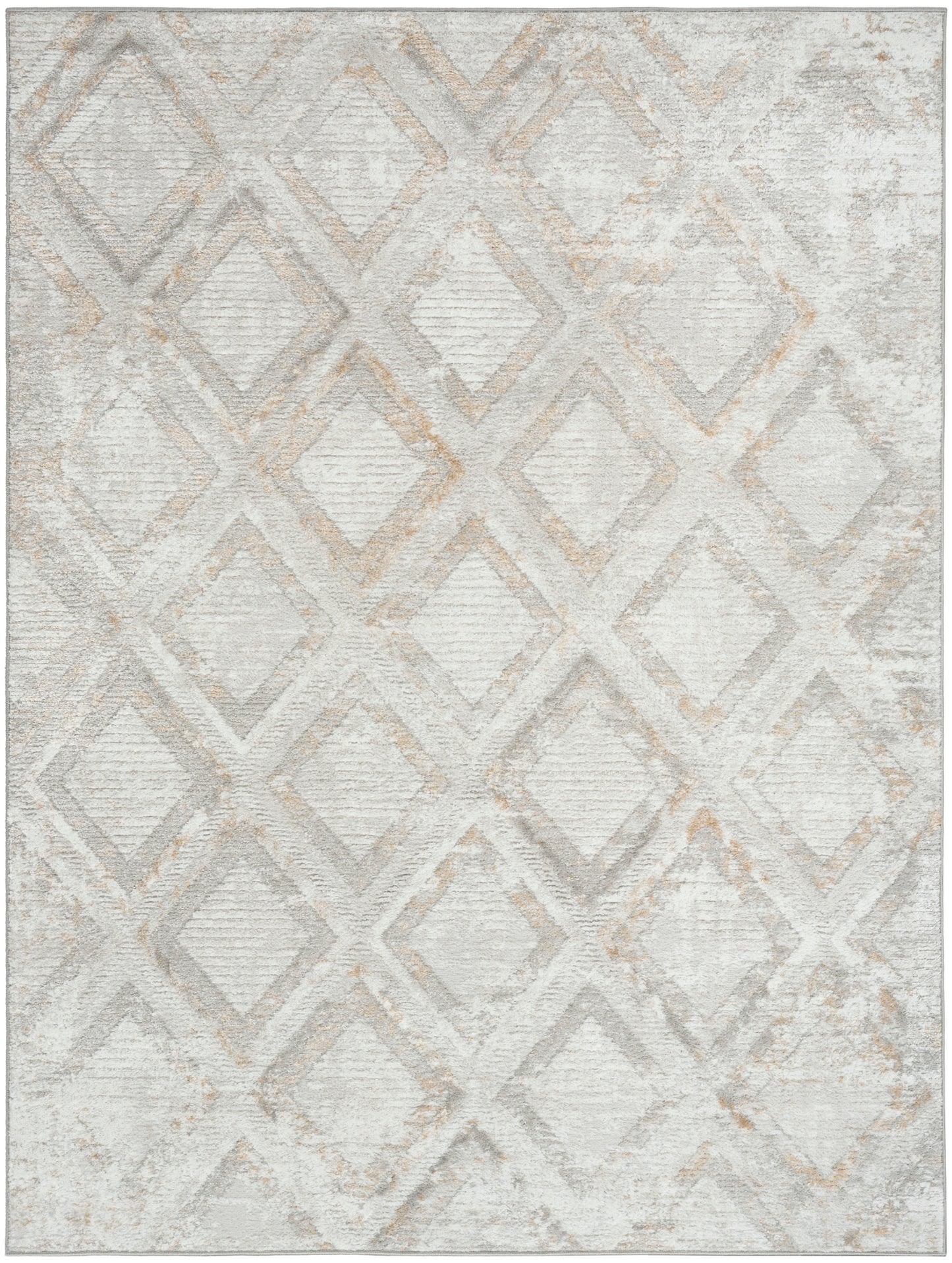 Nourison Dekor 5'3" x 7' Grey Modern Indoor Rug